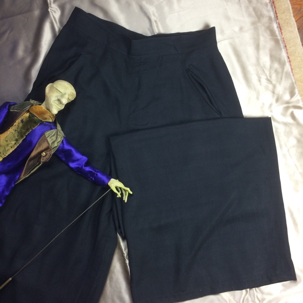 Donna Karan for Bergdorf Goodman Black Silk Pants